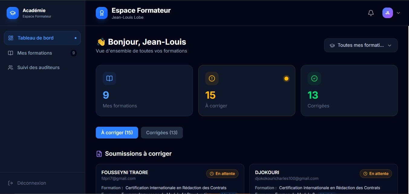 APIAD — Plateforme LMS & Académie Juridique